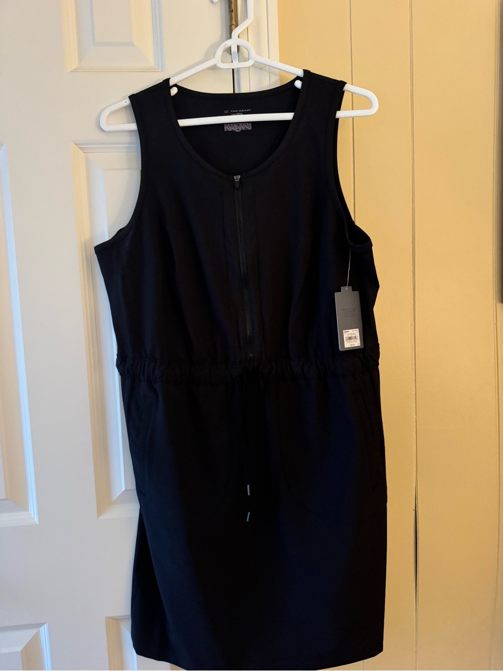 Tek Gear Black Zip-Front Athletic Top